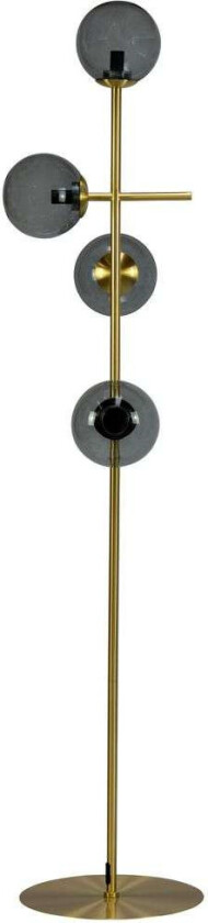 - Como Gulvlampe smoke/brass