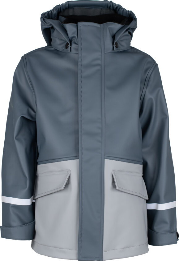 Kids' Vestby Rain Jacket Fleece Blue/grey