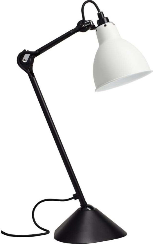- 205 Bordlampe Svart/Hvit Lampe Gras
