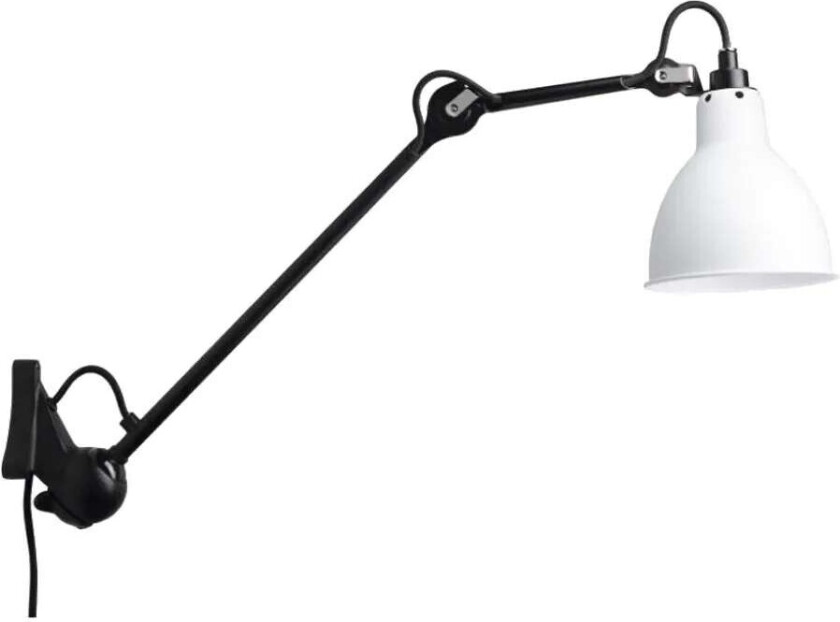 - 222 Vegglampe Svart/Hvit Lampe Gras
