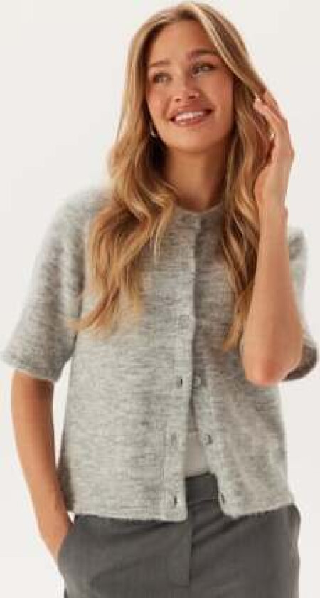 Slflulu 2/4 KNIT CARDIGAN NOOS Light Grey Melange M