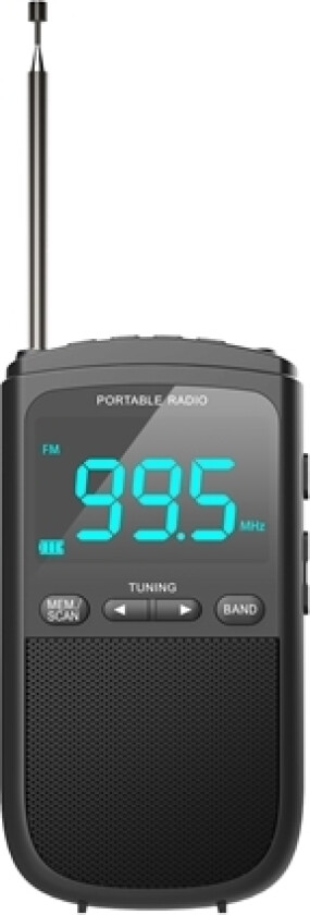 Camry | Portable Mini Radio | Cr 1905 | Alarm Function | Black