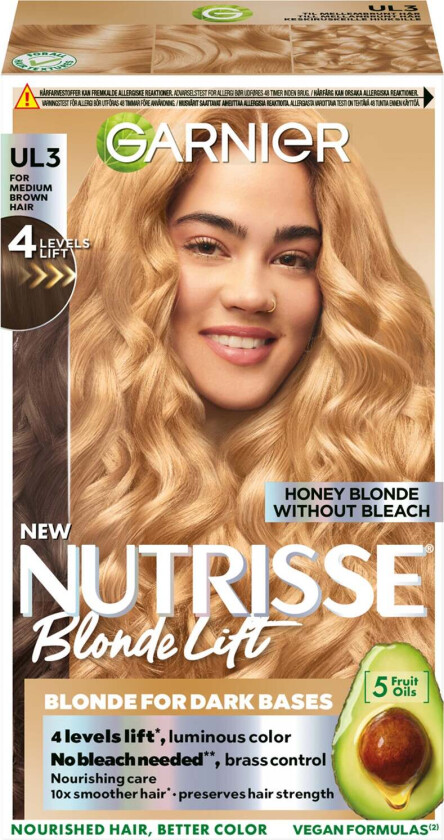 Bilde av Nutrisse Blonde Lift UL3 Honey Blonde Without Bleach - 1 pcs