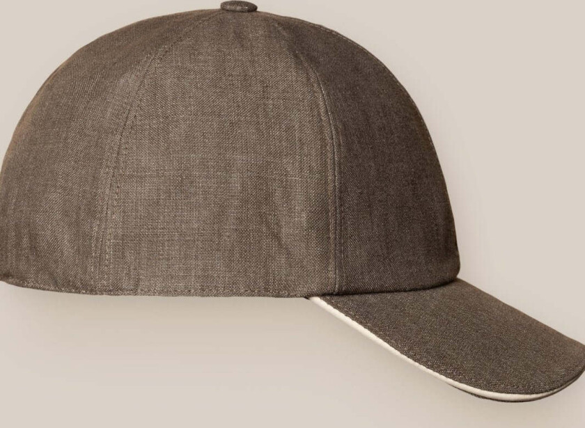 LINEN TWILL BB CAP Grønn, XL