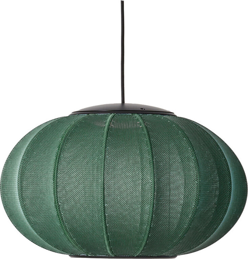 Knit-Wit 45 Oval LED Pendel Tweed Green