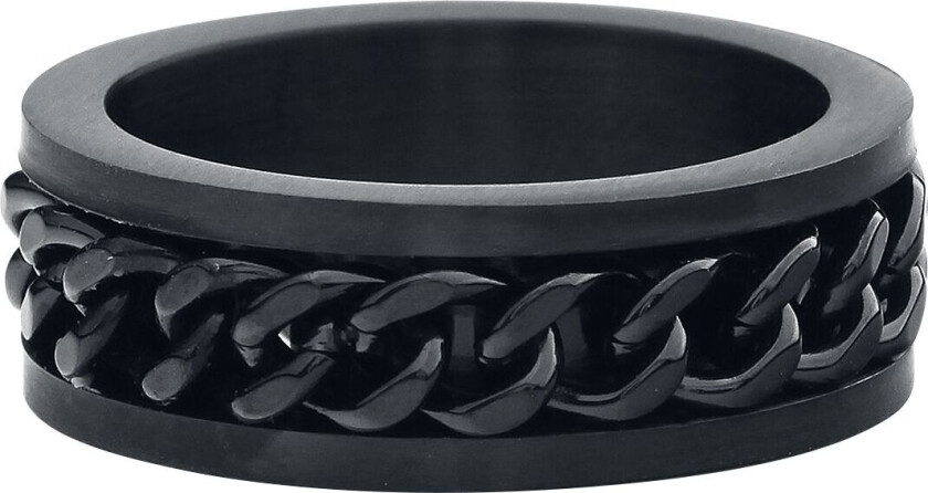 Ring - Nettingstål - Unisex - svart