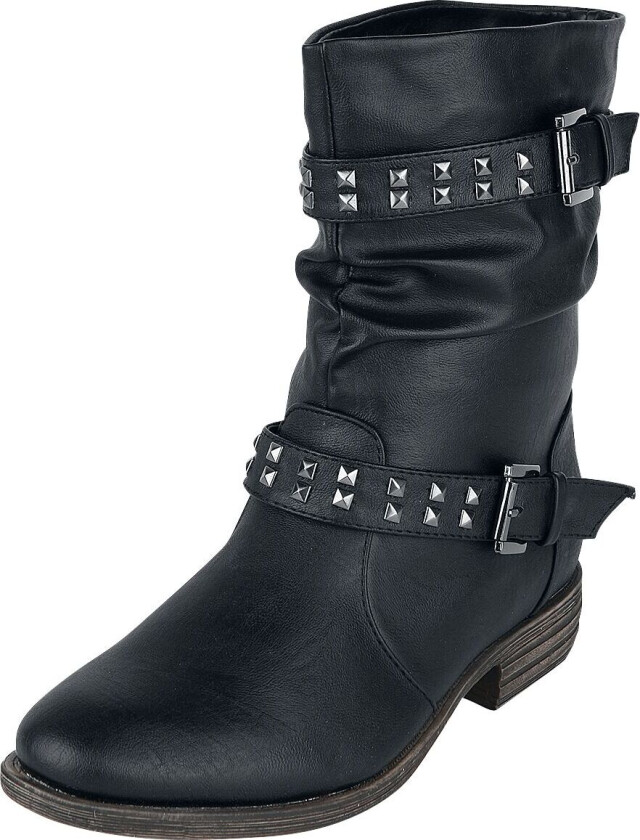 Boot - Ladies Biker Boot - EU36 til EU39 - Damer - svart