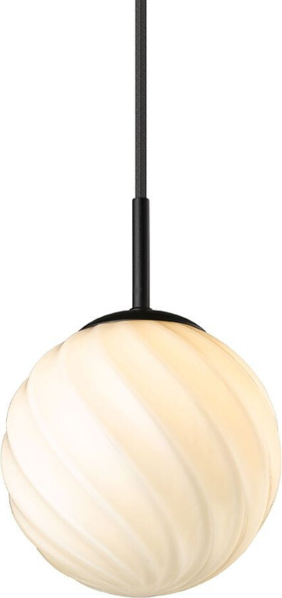 - Twist Ball Pendel Ø15 Opal/Black