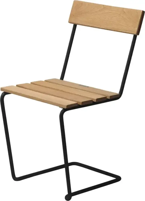 Stol 1 Oljet eik / svart ramme