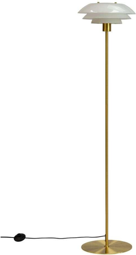 DL31 Gulvlampe Opal/Brass