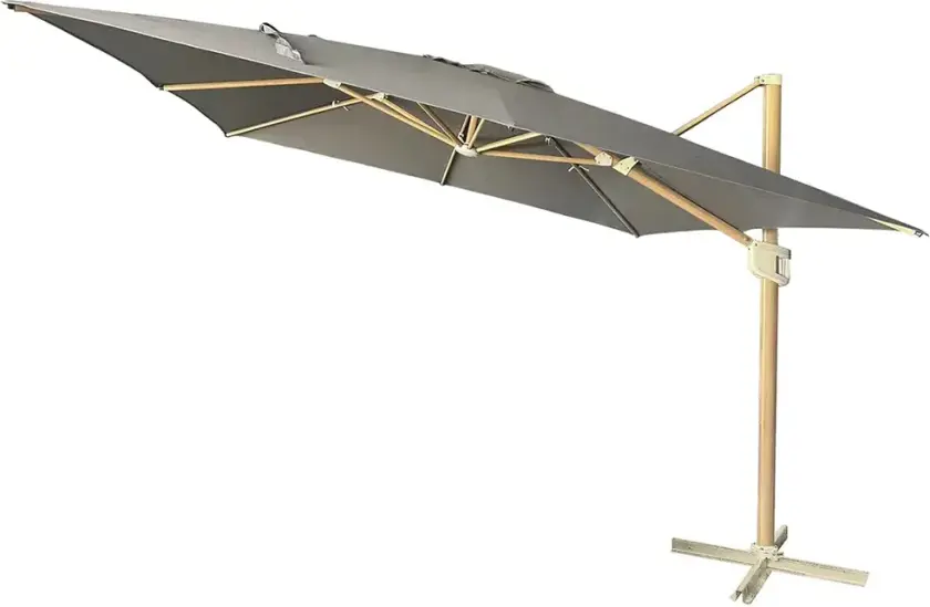 Hengeparasoll 300x300 cm Mørkegrå
