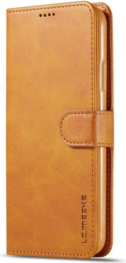 iPhone 11 Pro Max Kunstskinn Flip Deksel m. Kortholder & Ståfunksjon - Brun