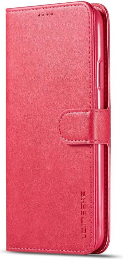 iPhone 11 Pro Max Kunstskinn Flip Deksel m. Kortholder & Ståfunksjon - Rosa