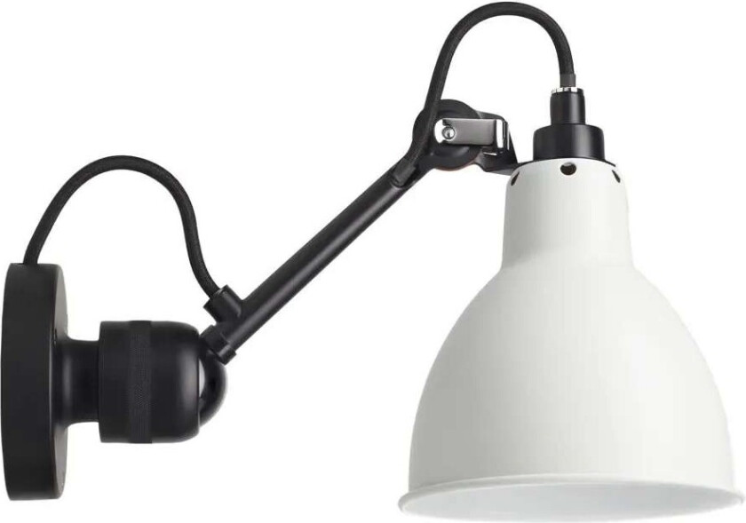 - 304SW Vegglampe Svart/Hvit Lampe Gras