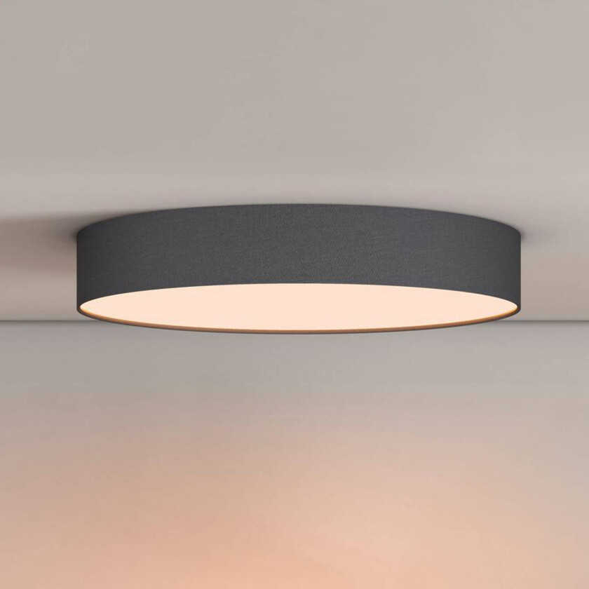 Smart LED-taklampe Fabric, Ø 30 cm, RGBW, dimbar