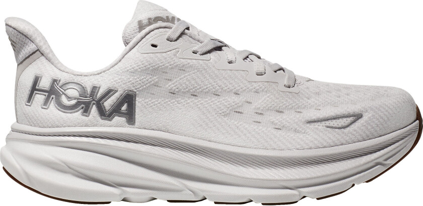 Hoka W Clifton 9 Sko Hvit Og Sølv  unisex 40 2/3