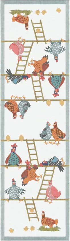 Hönshus bordsløper 35x120 cm Multi