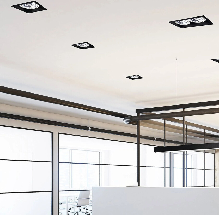 Innfelt downlight Mod I, 1 lyskilde, svart