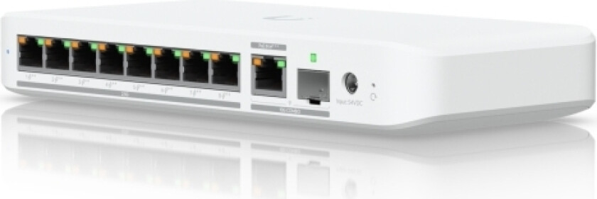 Ubiquiti Unifi Flex 2.5G Poe, Hanterad, L2, 2.5G Ethernet (100/1000/2500), Strömförsörjning Via Ethernet (Poe) Stöd, Bords-/Väggmontering, Monterings