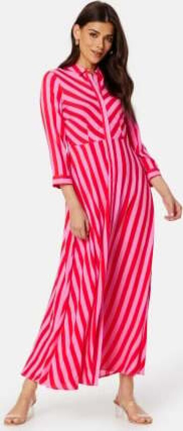 Yassavanna Long Shirt Dress Cyclamen M