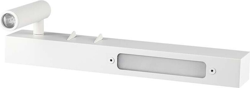 3W+6W LED nattlampe - vegglampe, 3000K, hvit - Kulør : Varm