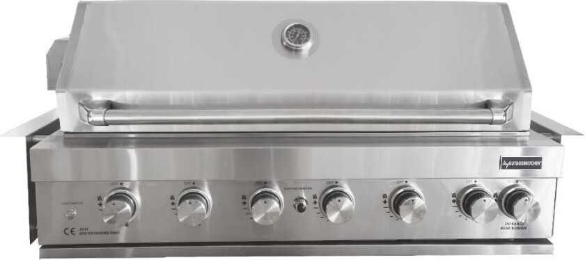 Built-in - Innbyggbar gassgrill med 6 brennere