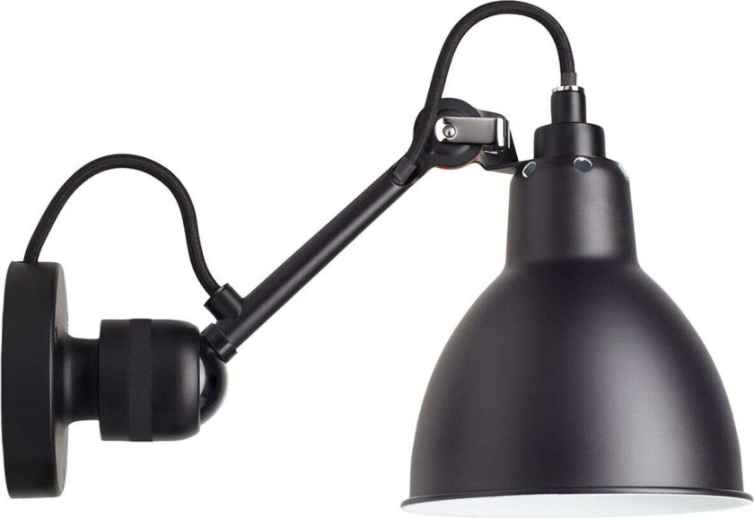 - 304 Vegglampe Svart Lampe Gras