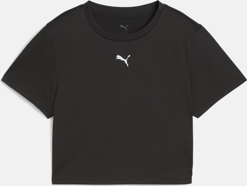 W TAD ESSENTIAL Baby Tee, Puma Black, S, Trenings-t-shirts