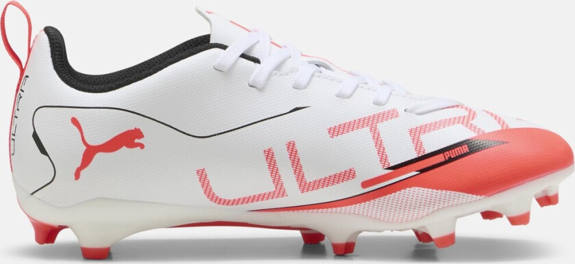 ULTRA 5 PLAY FG/AG Jr, PUMA White-PUMA Black-Glowing, 38