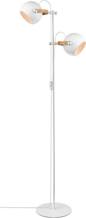 - D.C Gulvlampe 2L Ø18 White/Oak