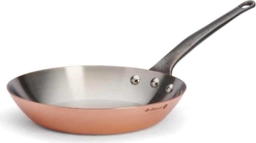 De Buyer 6465.24, Rund, All-Bruk Panne, Kobber, Rustfritt Stål, Kopper, Rustfritt Stål