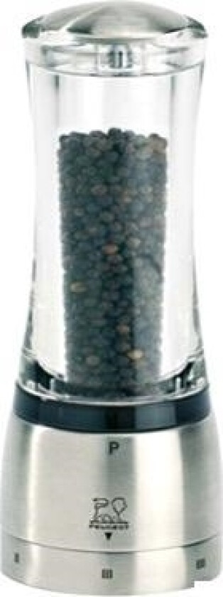 Daman, Pepperkvern, Sort, Rustfritt Stål, Gjennomsiktig, Akryl, Rustfritt Stål, 160 Mm