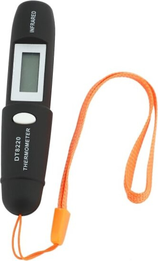 Berøringsfri mini infrarød termometer Ir temperaturmåling digital LCD-skjerm infrarød termometerpenn Dt8220 svart