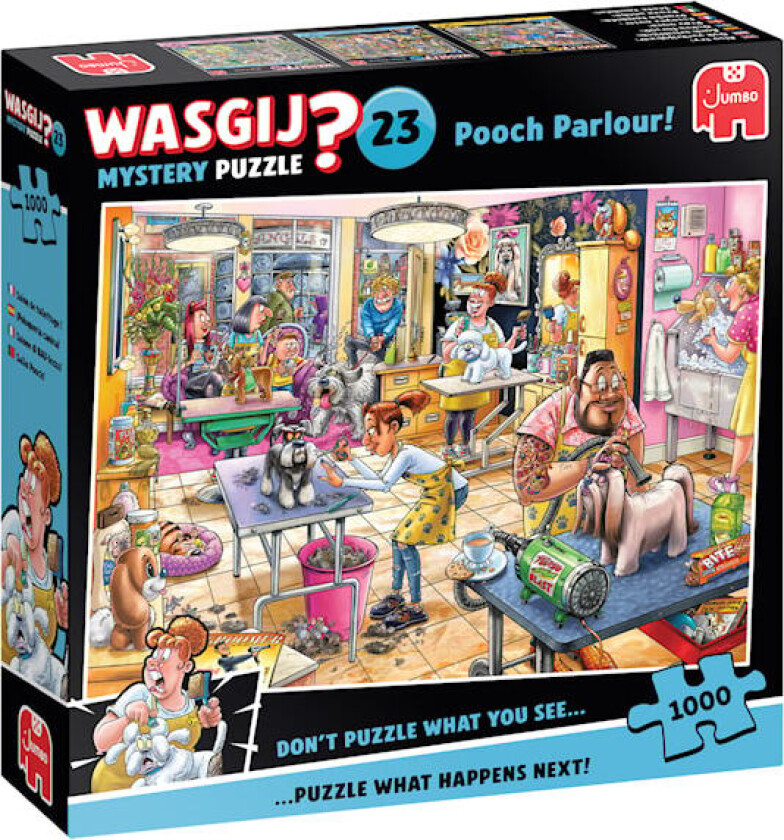 Wasgij Mystery 23 Pooch Parlour! Puslespill 1000 brikker