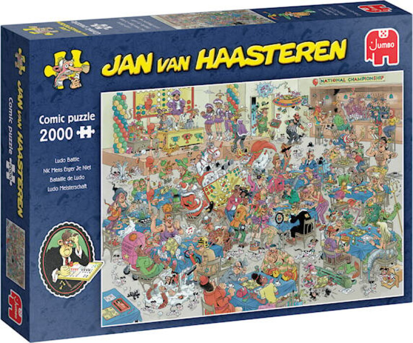 Jan Van Haasteren Puzzle Championship Ludo Battle Puslespill 2000 brikker