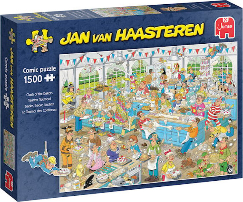Jan Van Haasteren The Clash of the Bakers Puslespill 1500 brikker