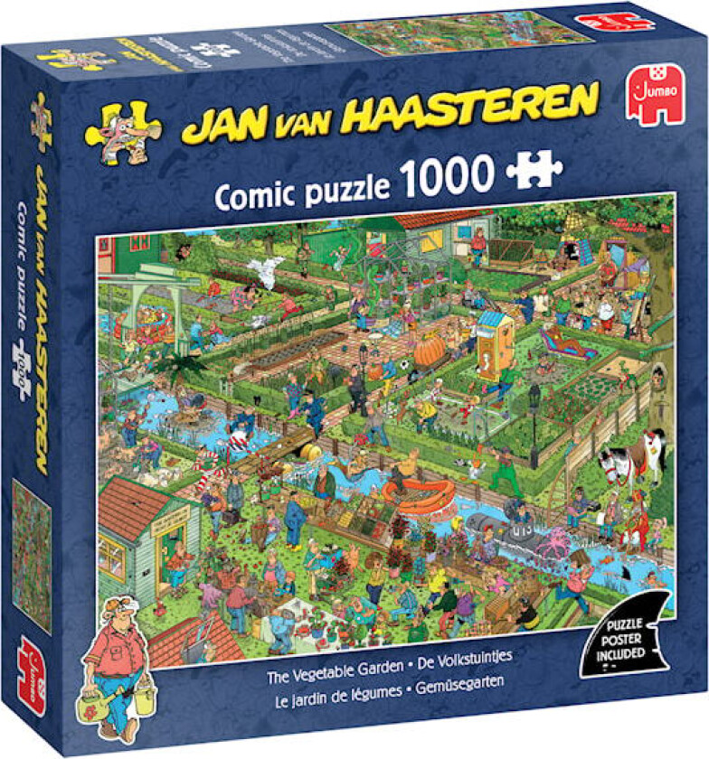 Jan van Haasteren The Vegetable Garden Puslespill 1000 brikker, Jumbo