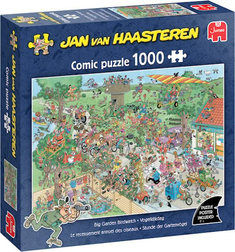 Jan van Haasteren Puslespill Birdwatching Day 1000 brikker