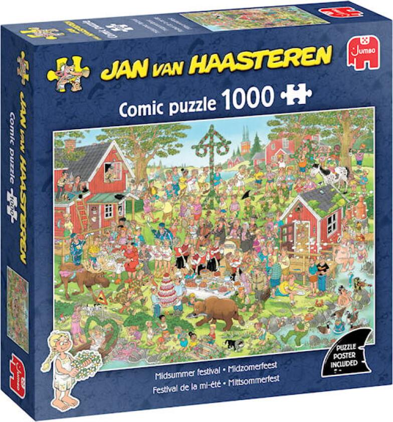 Jan Van Haasteren Midsummerfestival Puslespill 1000 brikker