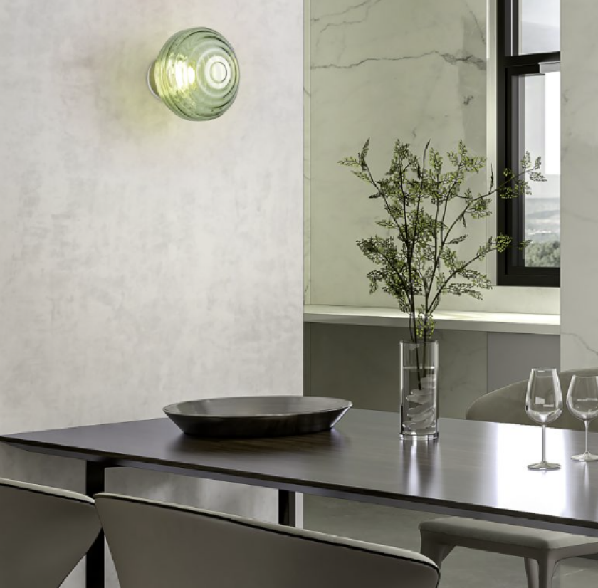 Earl LED oppladbar vegglampe Grønn