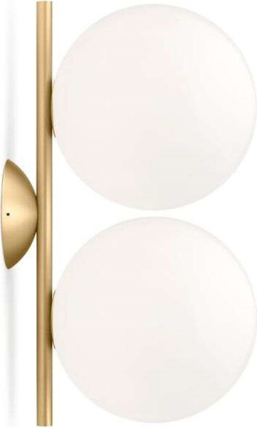 - IC C/W1 Double Taklampe/Vegglampe Messing