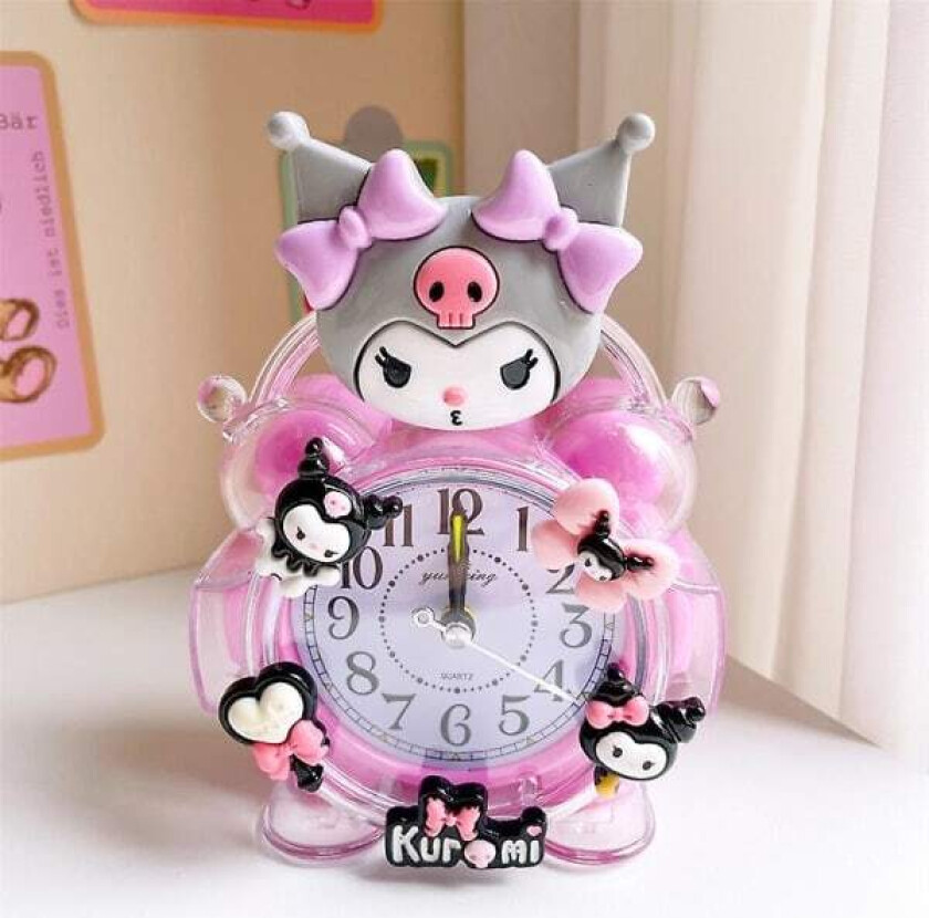 Sanrio Hellokitty Mymelody Cinnamoroll Vekkerklokke Kawaii Anime Kjøkken Tidtaker Vekkerklokke Mini Stue Hjemmedekor Gave Kuromi