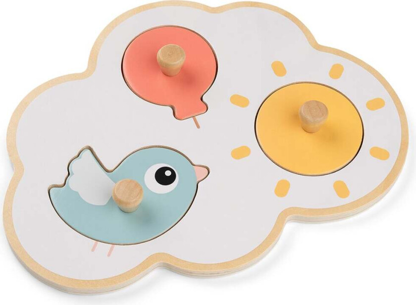 First Peg Happy Clouds Puslespill, Color mix - Barnepuslespill - Tre