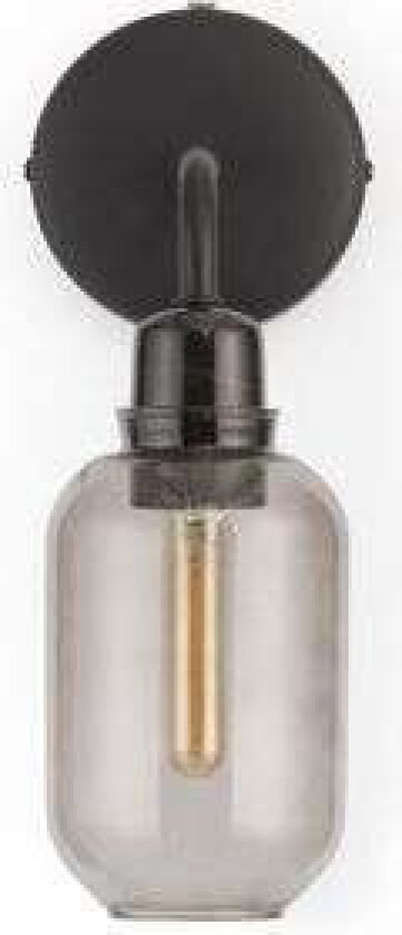 - Amp Vegglampe Smoke/Black