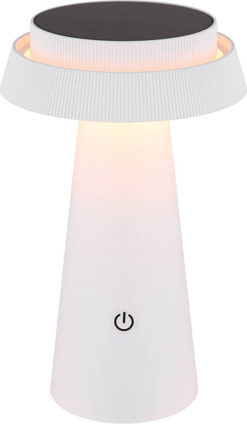 LED-bordlampe 36624, hvit, oppladbart batteri, CCT, plast