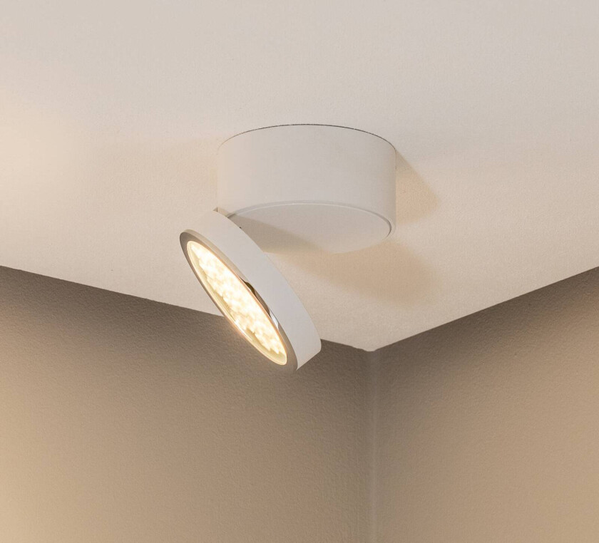 Bega downlight 51312.1, hvit, metall, DALI-svingbar