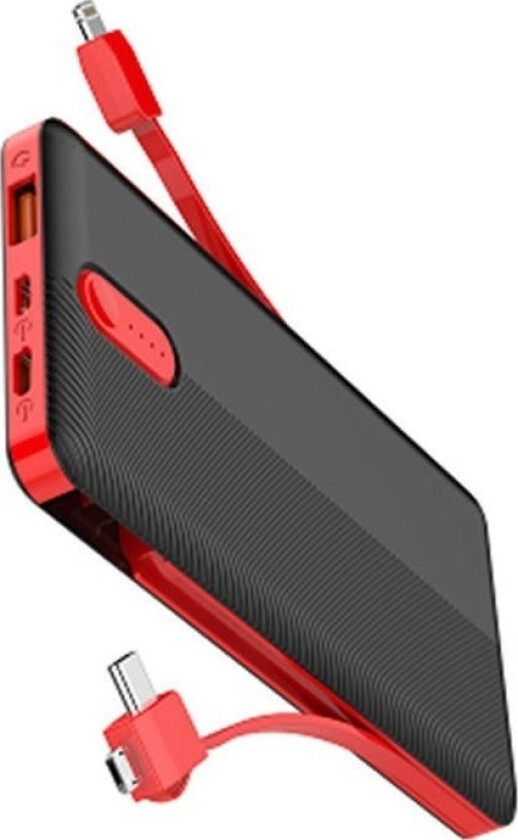 Ldnio Pl1013 Powerbank, 10000Mah + 3-In-1 Cable (Black)