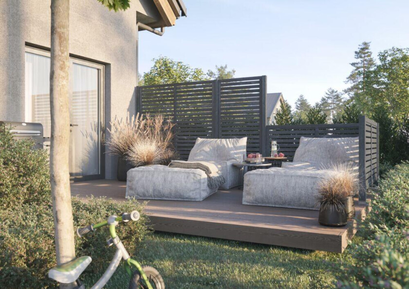 Palmako Nina levegg sortbeiset 180x90 cm