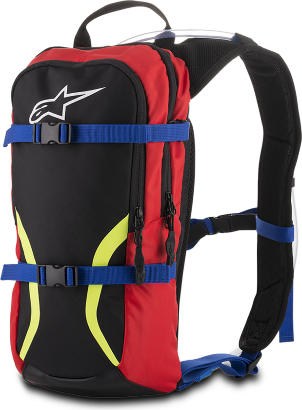 Ryggsekk Iguana Svart-Blå-Rød-Gul Fluorescent