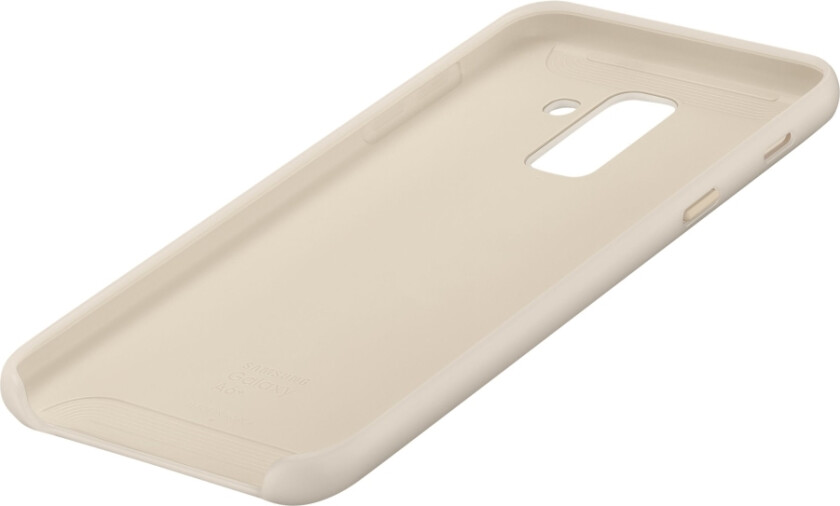 Dual Layer Cover Ef-Pa605 - Baksidedeksel For Mobiltelefon - Gull - For Galaxy A6+